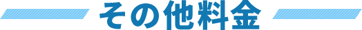 その他料金